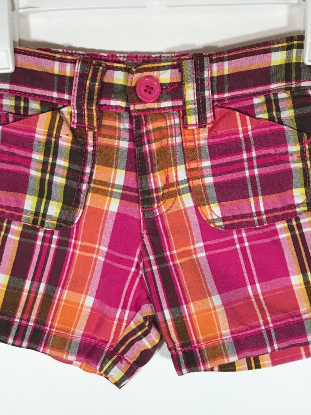 Place Baby's 12months Pink Plaid Casual Shorts
